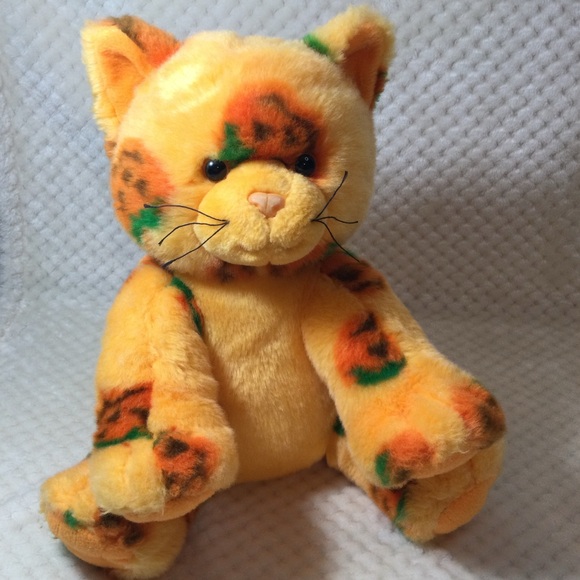 Build-A-Bear Other - Build A Bear 2008 OG Pumpkin Kitty Plush Cat Stuffed Animal Toy 🎃 🐈⬛ READ
